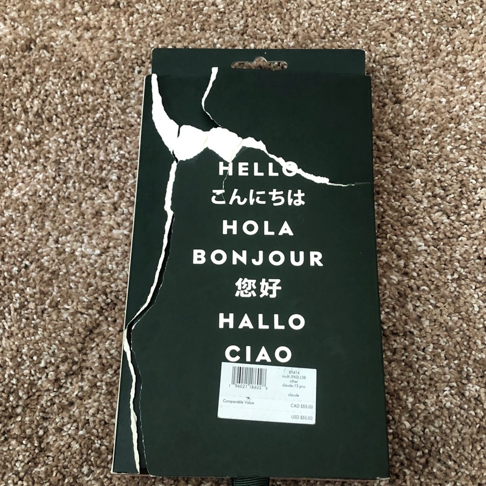 Kate Spade Claude iPhone 13 PRO sweater dog  lights flexible phone case New - Picture 8 of 9